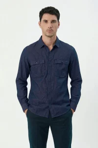 Navy Utility Premium Casual Shirt
